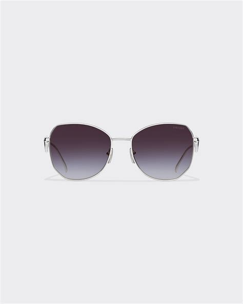 prada eyewear collection spr16r_e1ab_f00a7|Gradient Smoky Gray Lenses Prada Symbole sunglasses .